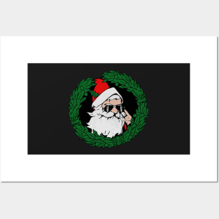 Cool Santa Claus Posters and Art